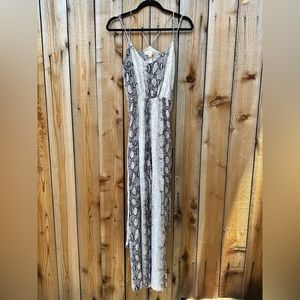 Lovestitch Snakeskin Print Jumpsuit